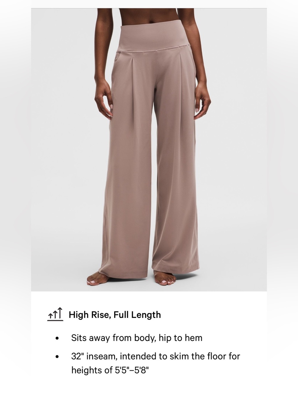 NWT Lululemon Align Palazzo Pant - Short Length, Size 4 - Burgundy Bay - Picture 4 of 16
